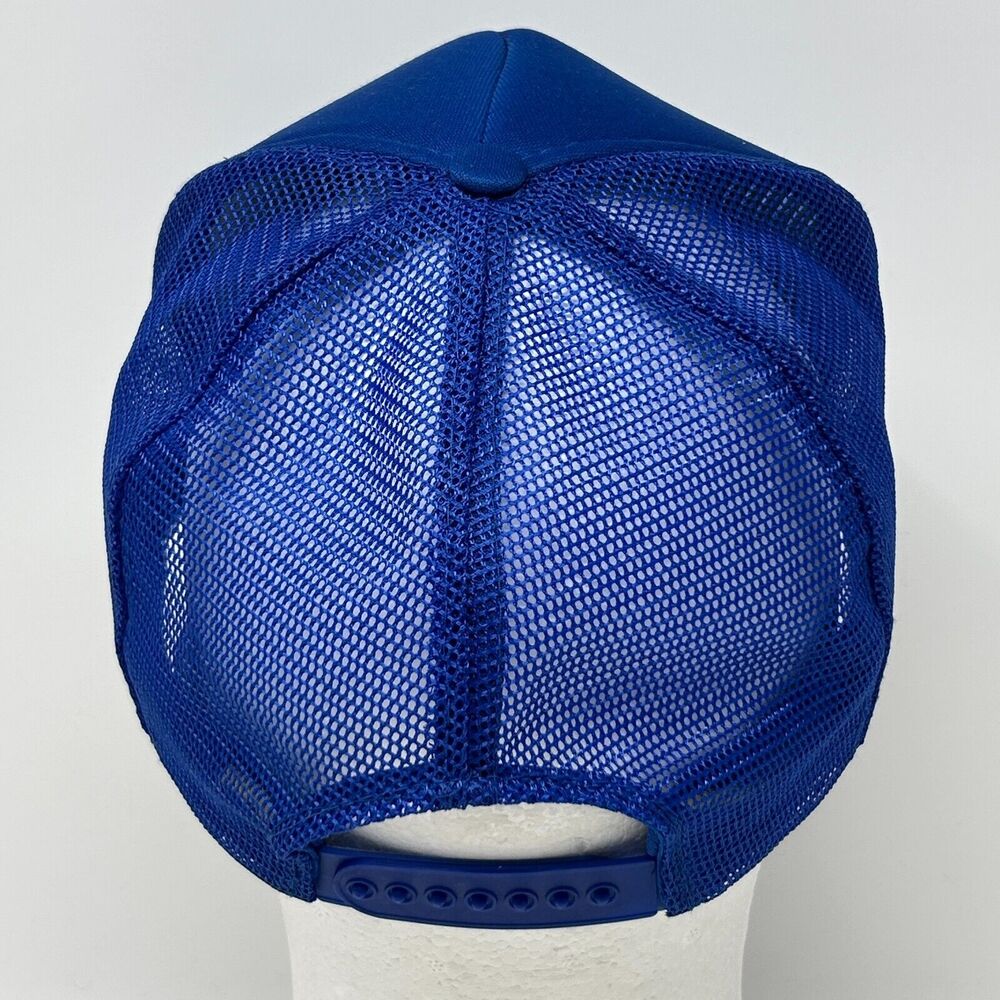 Vintage J & J Temporaries Trucker Hat Baseball Cap Temps Staffing Snapback Blue - Picture 3 of 10